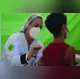 menino sendo vacinado contra a covid com a primeira dose no Maanain de Vitória em janeiro deste ano