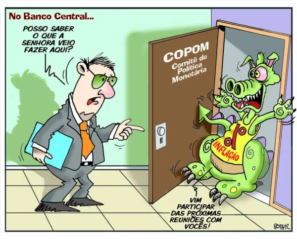 Imagem ilustrativa da imagem Charge do Dia: No Banco Central...