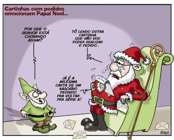 Imagem ilustrativa da imagem Pater e as cartinhas para Papai Noel